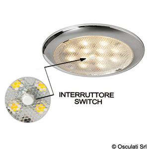 Procion LED ceiling light, recessless w/switch